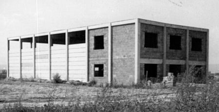 Neubau Halle und Büro in Hechtsehim 1965 das erste Haus am Platz